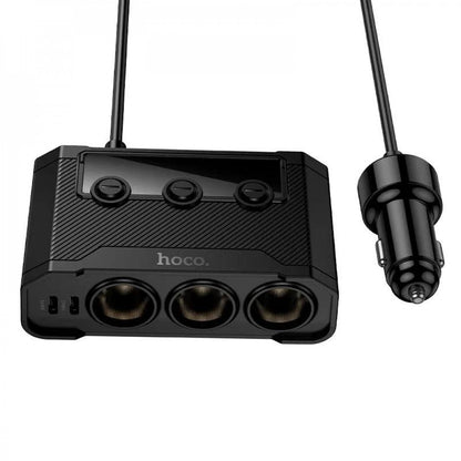 Разветвитель прикуривателя | 3S | 2P | 2U — Hoco Z64