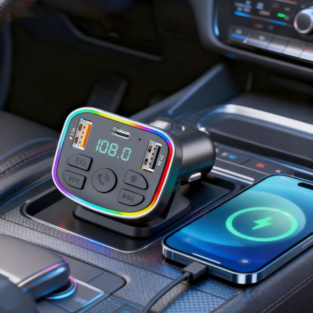 Fm Modulator MP3 | Car Charger | 3.0A | 2U | 1C — Earldom ET-M117
