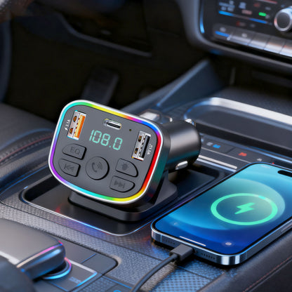 Fm Modulator MP3 | Car Charger | 3.0A | 2U | 1C — Earldom ET-M117