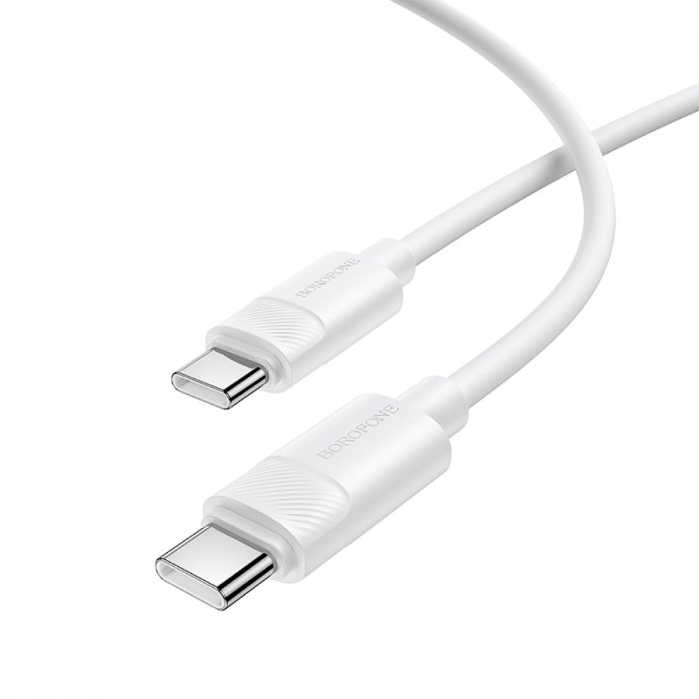 Кабель USB C to C 60W (1m) Borofone BX123 — White