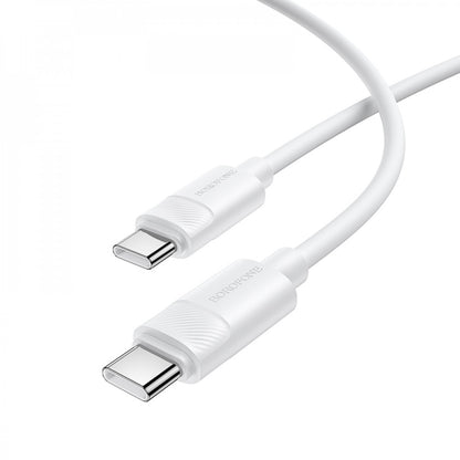 Кабель USB C to C 60W (1m) Borofone BX123 — White