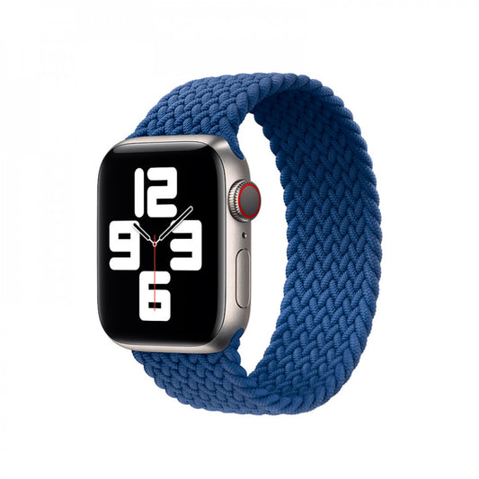 Ремінець Braided Solo Loop (M) — Apple Watch 38 mm | 40 mm | 41 mm — Atlantic Blue