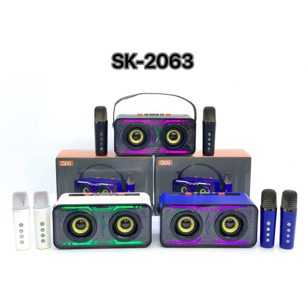 Bluetooth Speaker & 2 Microphones QiXi SK-2063