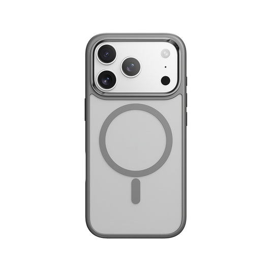 Rock Guard Metal Lens Frame Series TPU Case with Magsafe iPhone 17 — Gray