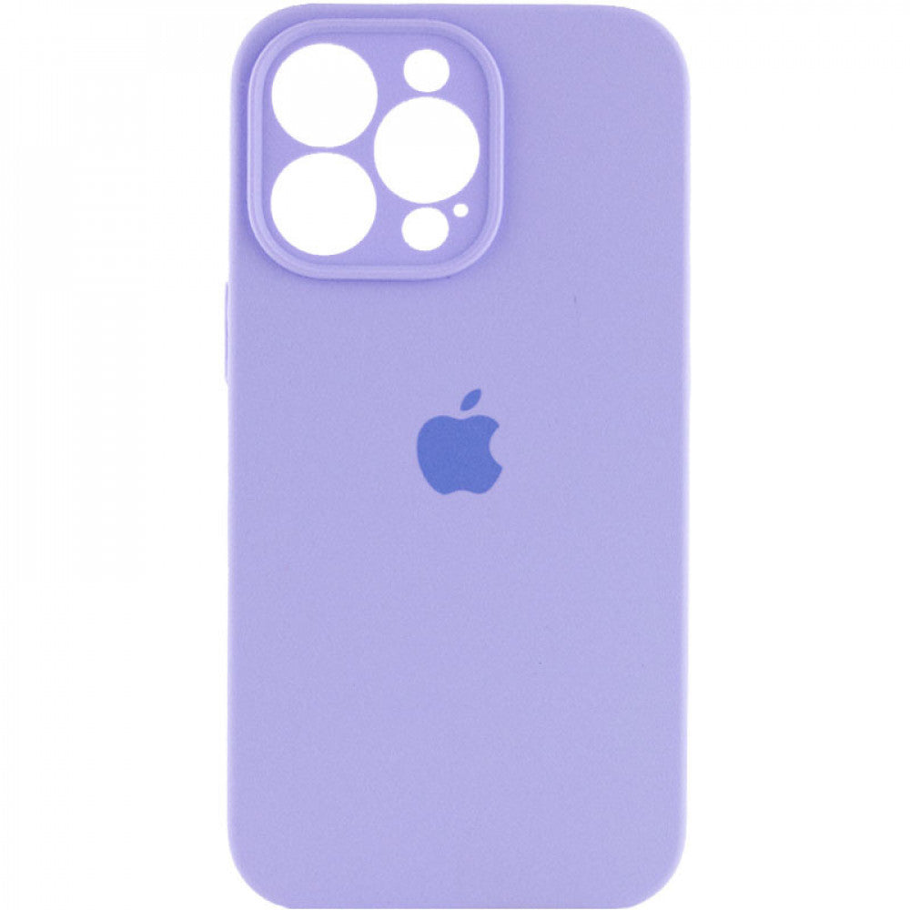 Original Silicone Case with protective camera iPhone 16 — Lilac (5)