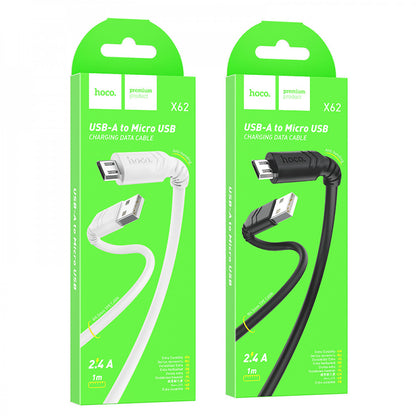Кабель Micro 2.4A (1m) Hoco X62 — Black