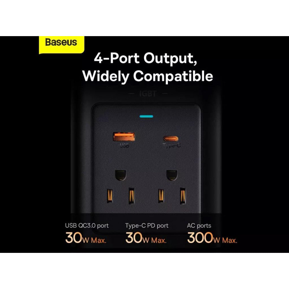 Car Power inverter 300W (110V 220V US/JP) Baseus (CGNB010001) IGBT - CGNB010001 Black