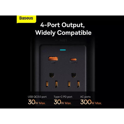 Car Power inverter 300W (110V 220V US/JP) Baseus (CGNB010001) IGBT - CGNB010001 Black