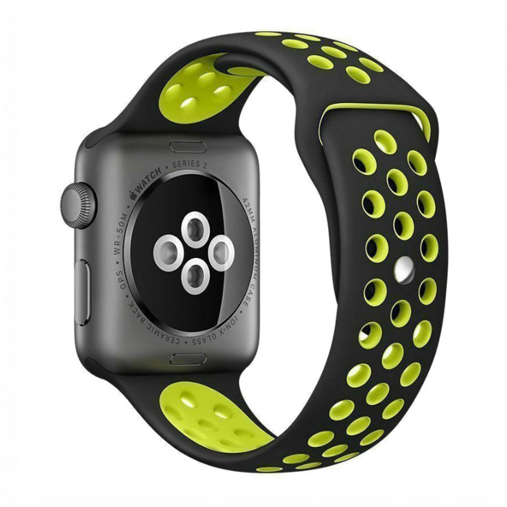 Ремінець Sport Nike — Apple Watch 42 mm | 44 mm | 45 mm | 49 mm — Black & Red