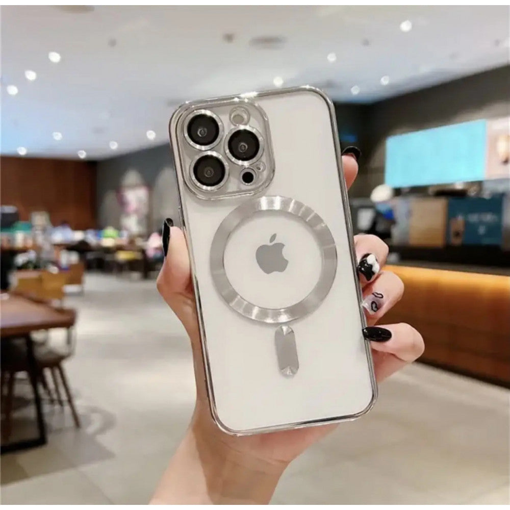 Накладка Чехлы Electroplate Case With Magsafe iPhone 16 Pro — Black