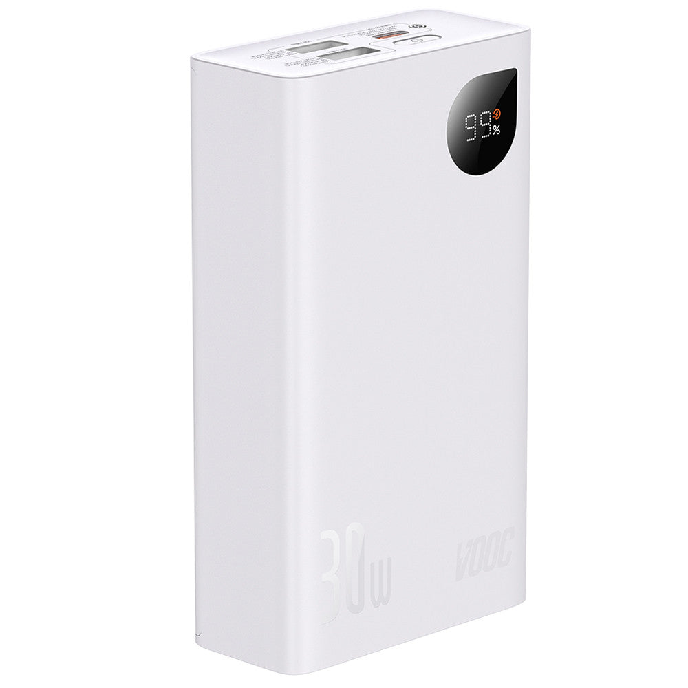 Power Bank 20000 mAh | 30W | Digital Display — Baseus (PPAD050) — PPAD050002 White