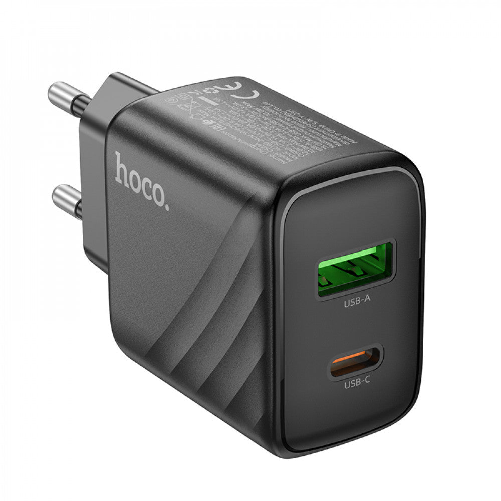 Home Charger | 30W | PD | QC3.0 — Hoco CS23A — Black