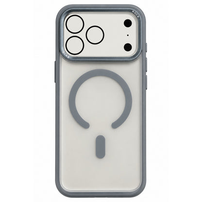 Магнитная защита чехол Rock Guard Touch (металлический Lens Frame) — iPhone 18 Pro Max — Gray