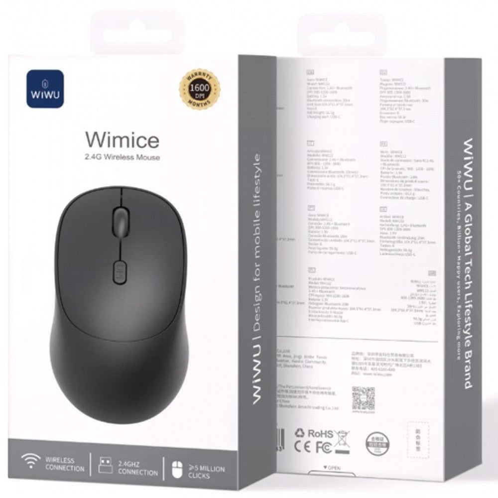 Бездротова миша — WiWU WM112 — Black