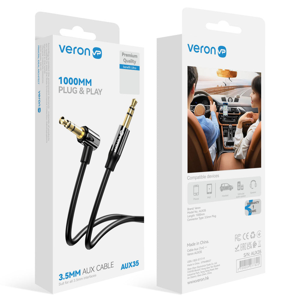 Cable Aux (1m) — Veron AUX35