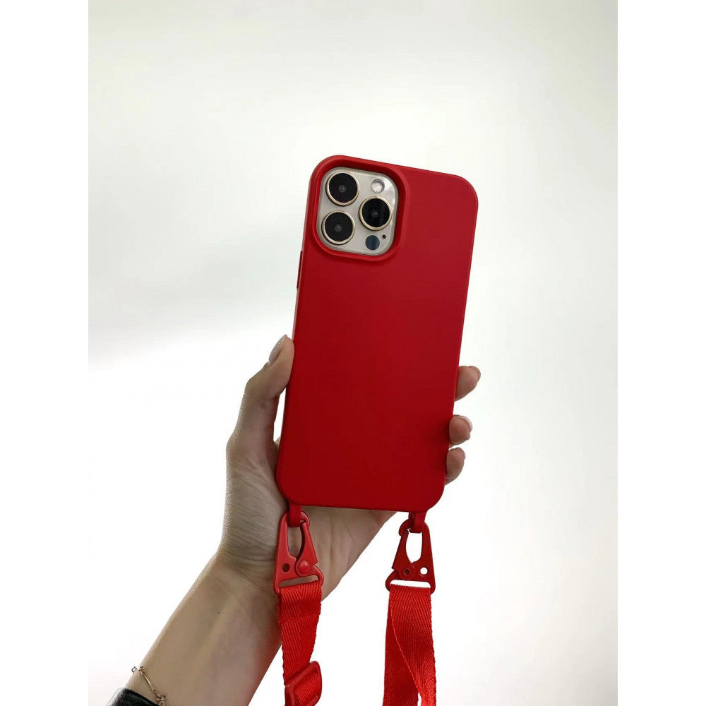 Cord Silicone Case iPhone 13 Pro 6.1" — Red