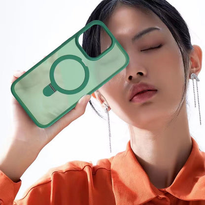 Matte Guard Ring Case With MagSafe iPhone 15 Pro - Black