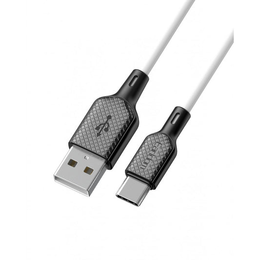 Cable USB C 2.4A (1m) — Earldom EC-154C — white
