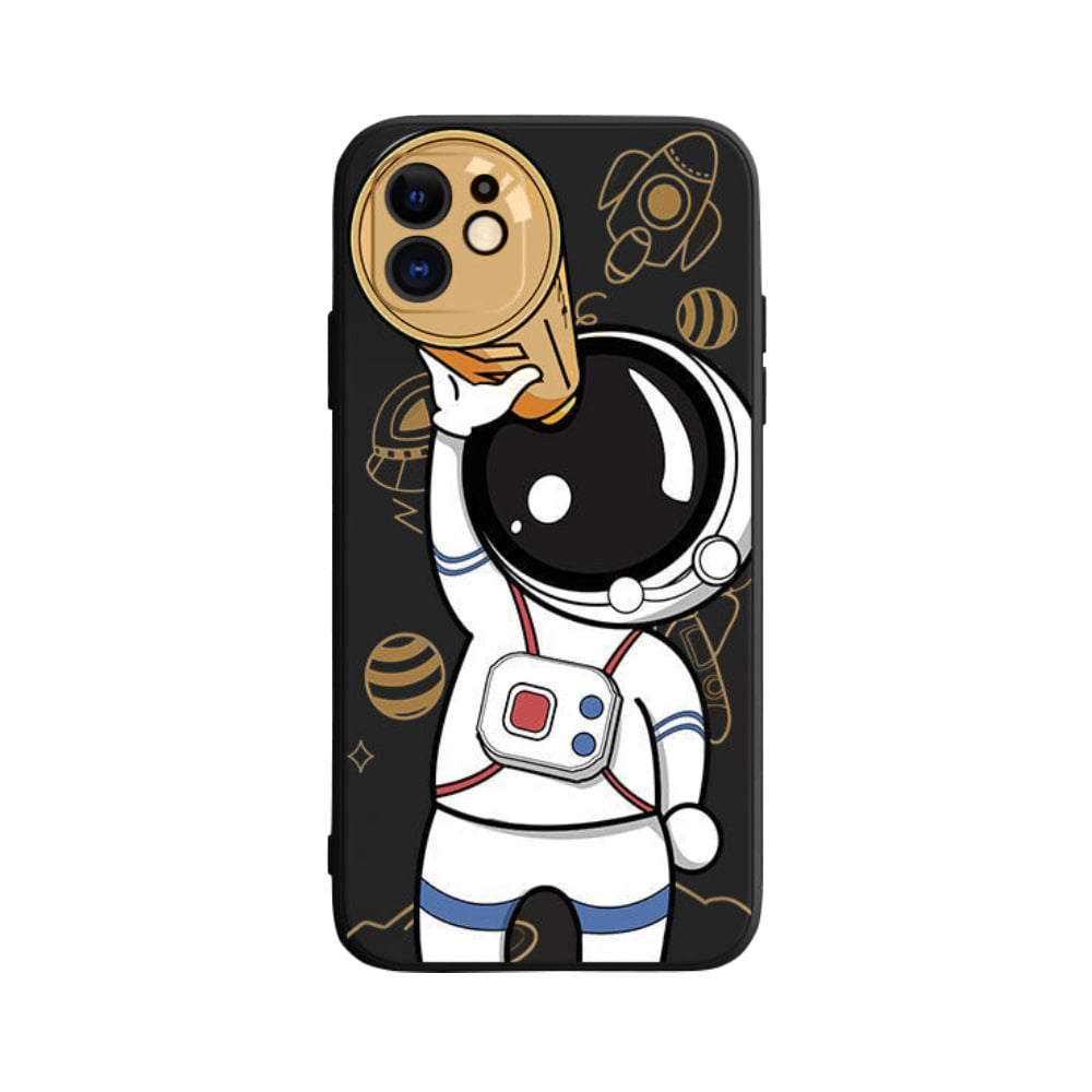 Cute Astronaut Hand Lanyard TPU Case  iPhone 12 Pro Max 6.7"