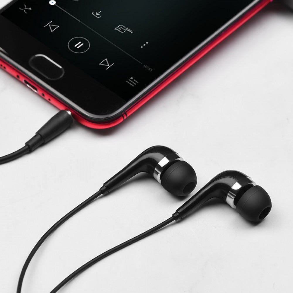 Навушники з мікрофоном 3.5mm Borofone BM39 Refined - Black