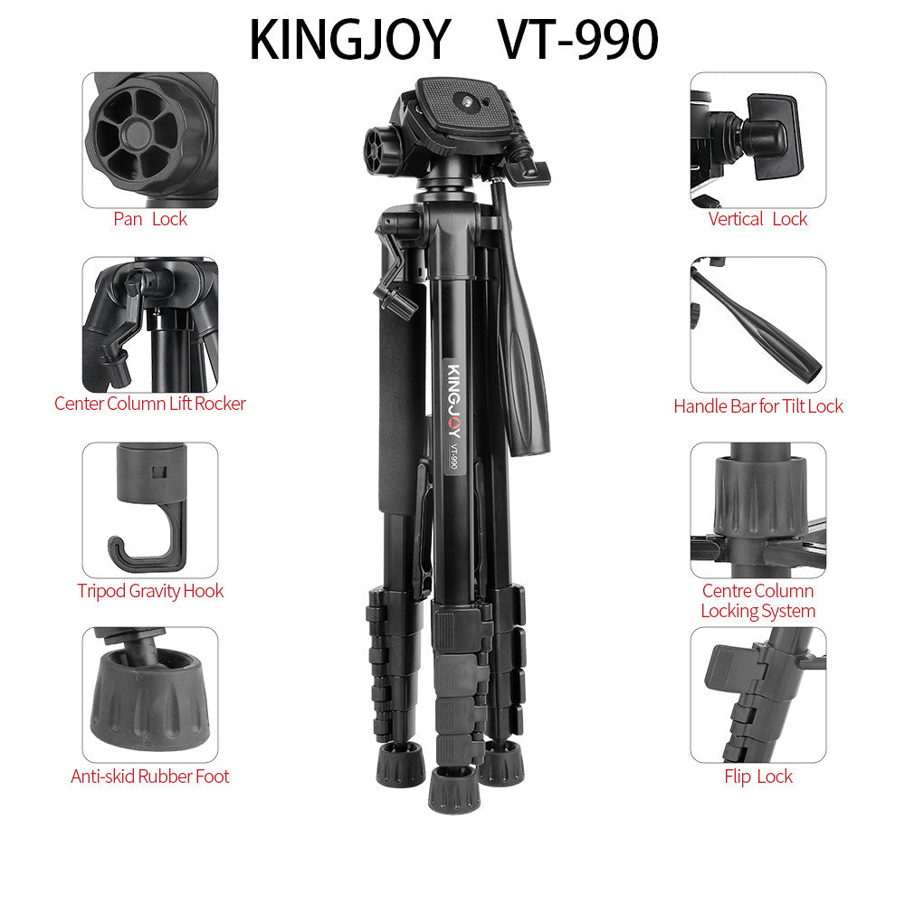 Tripod Stand 1.70m |  |   KINGJOY   VT-990S | Multifunctional |