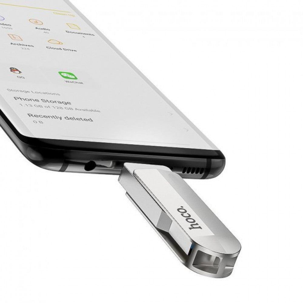 Накопители информации USB-флеш-накопитель USB C Flash Drive128GB Hoco UD10