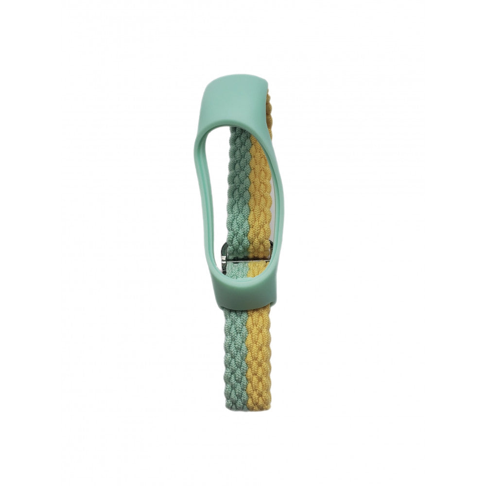 Ремінець Braided Xiaomi Mi Band 5 6 7 — Yellow & Green