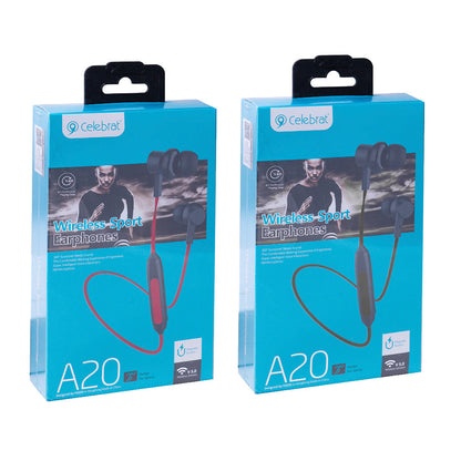 Навушники Bluetooth — Celebrat A20 — Red