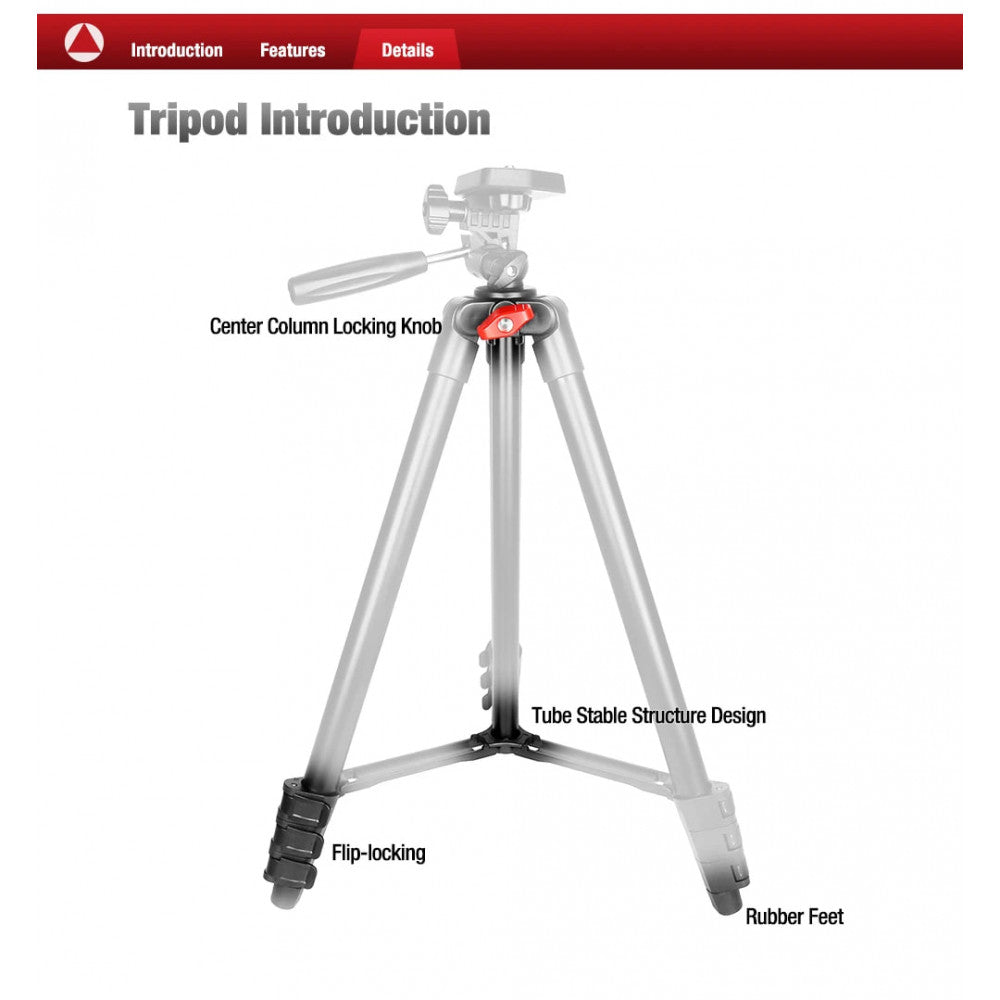 Tripod Stand 1.35m |  | TAOTRONICS VT-831 | Multifunctional |