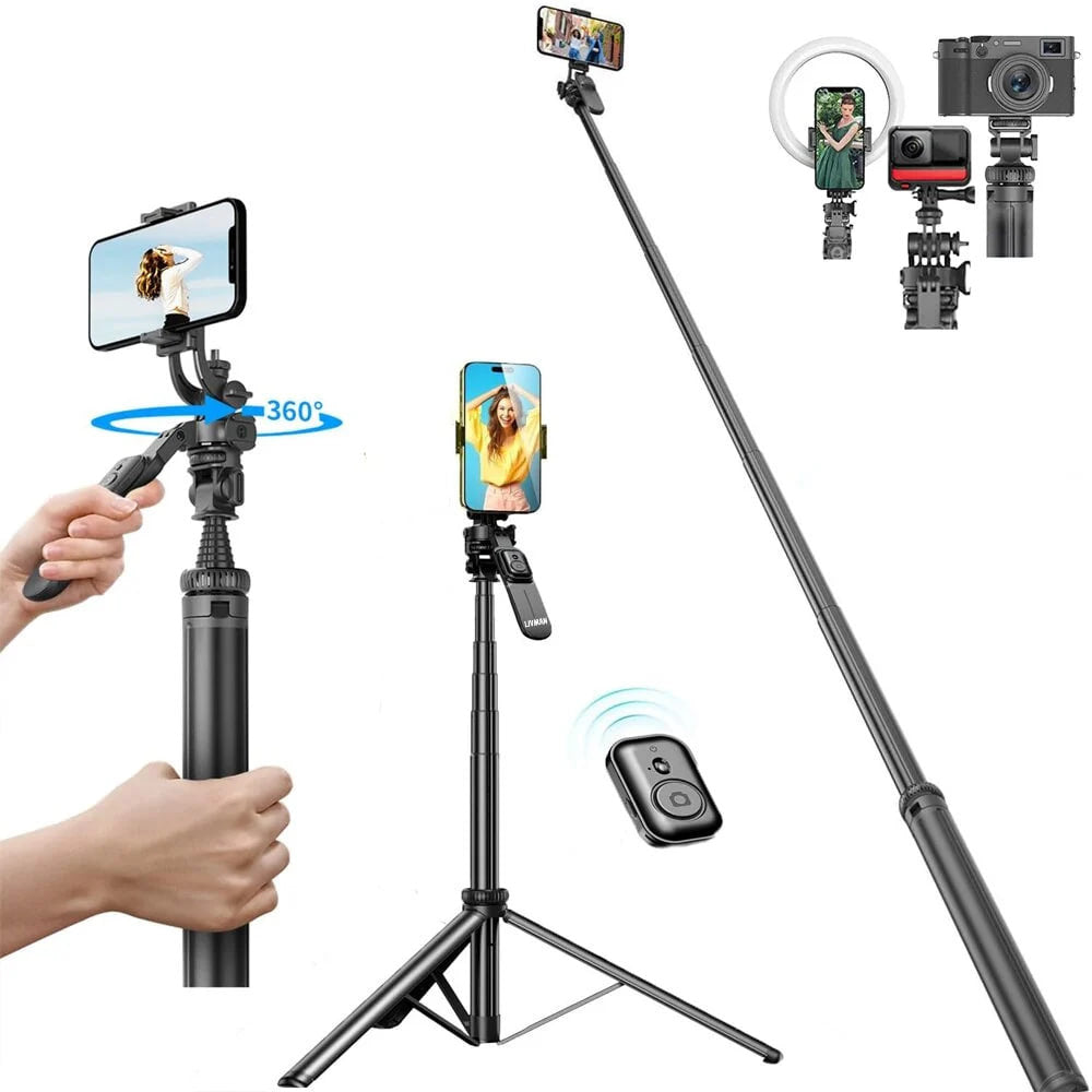 Monopod Tripod C05 | 2m Balanced and stable shooting multifunctional expansion of the metal tripod selfie stick