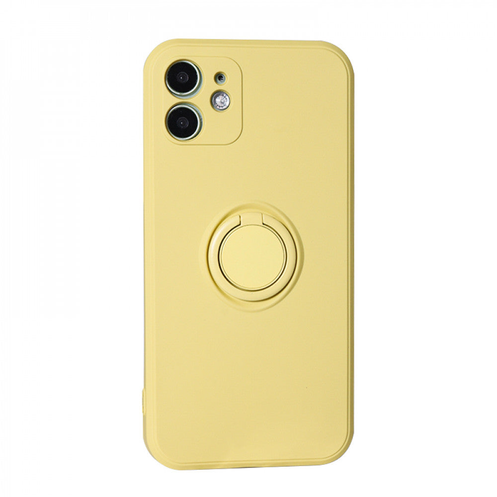 Ring Silicone Case iPhone 12 6.1" — Mellow Yellow