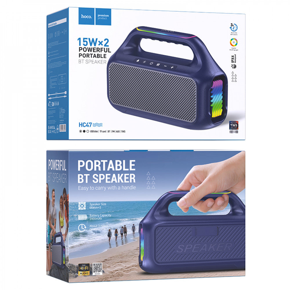 Bluetooth Speaker Hoco HC47 — Blue