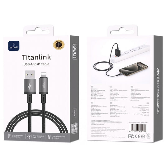 Кабель Lightning 2.4A (1m) — WiWU Titanlink Wi-C055 A-L