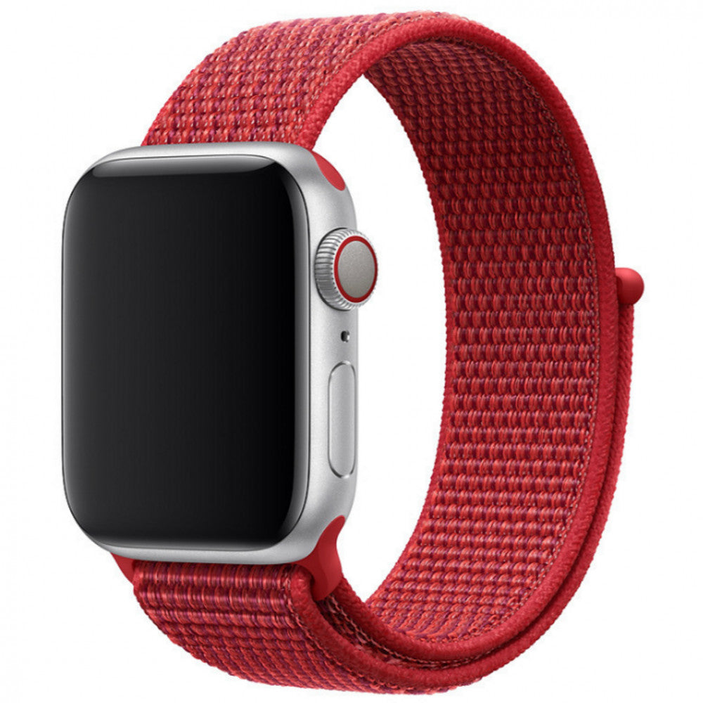 Ремінець Nylon Loop — Apple Watch 42 mm | 44 mm | 45 mm | 49 mm — Cherry Yellow