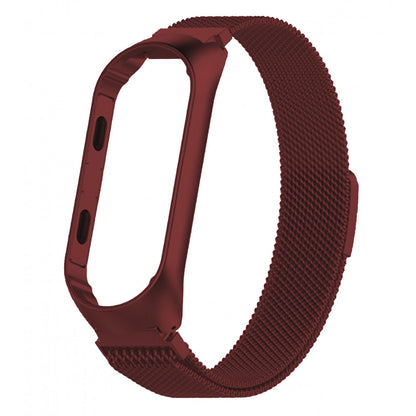 Ремінець Milanese Loop Xiaomi Mi Band 3 ; 4 — Red