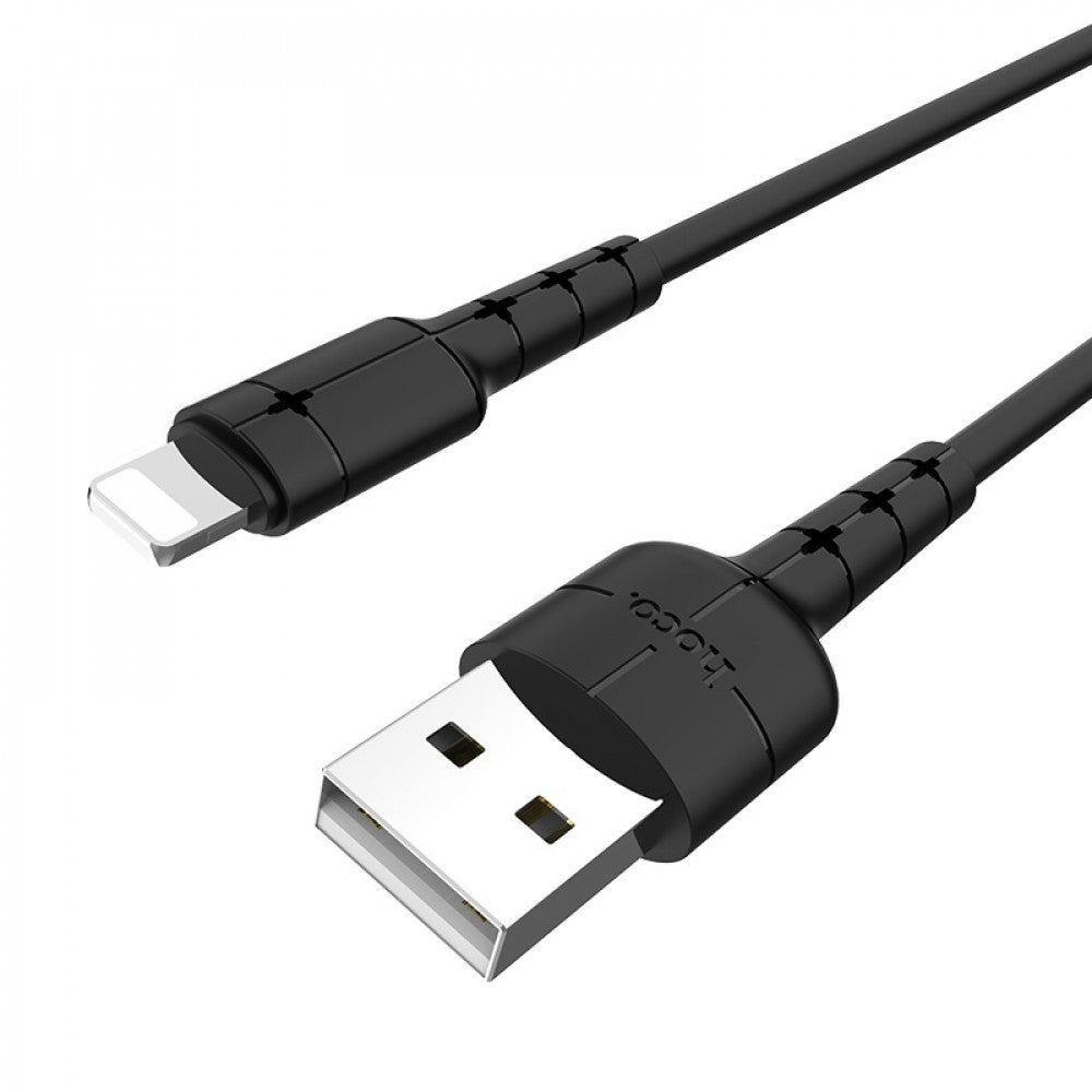 Кабель Lightning 2A (1.2m) Hoco X30 Black — Black