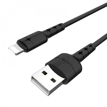 Кабель Lightning 2A (1.2m) Hoco X30 Black — Black
