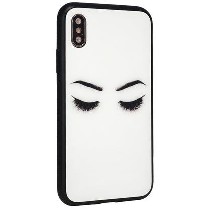 Glass with print TPU Case iPhone Xs MAX — Eyes