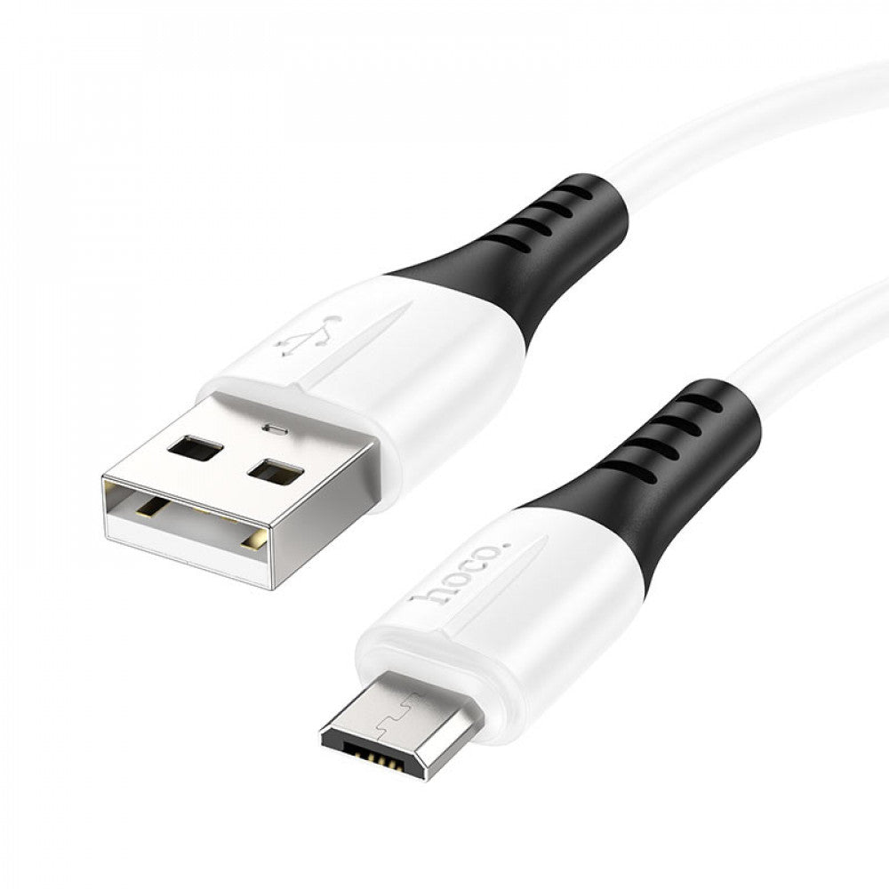Кабель USB C 3A (1m) Hoco X82 silicone — White