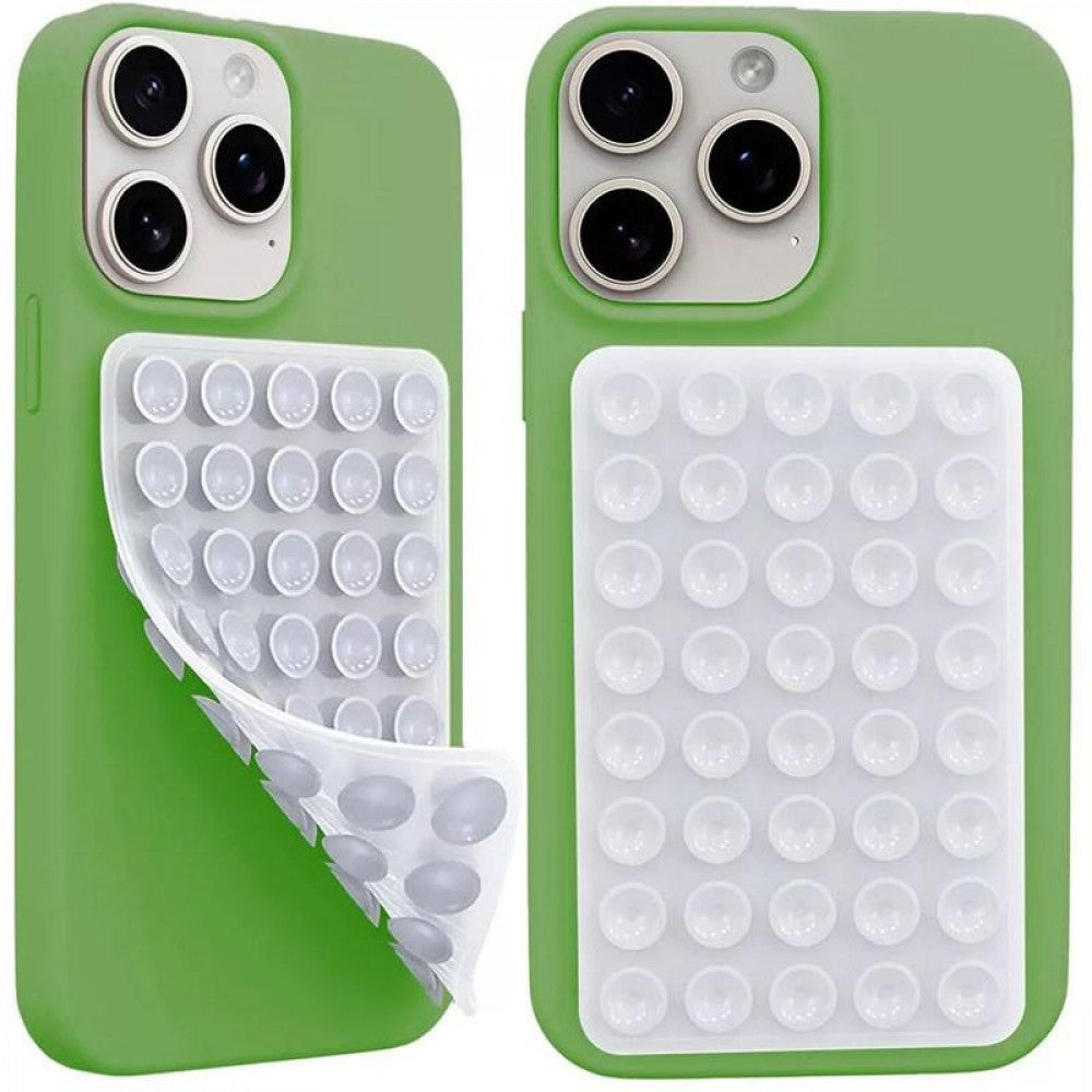 Тримач-присоска для телефону Double Side Silicone — White 5*8