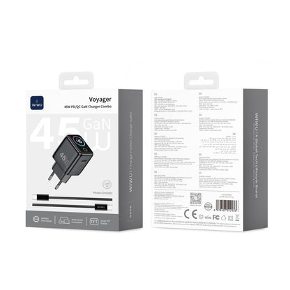 Home Charger | 45W | GaN | PD3.0  — Wiwu CHG500