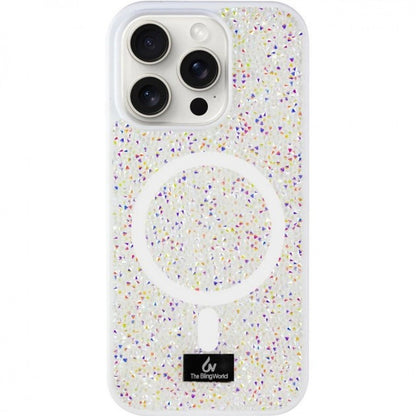 Bling World Rock Case With MagSafe — iPhone 16 Pro  — White