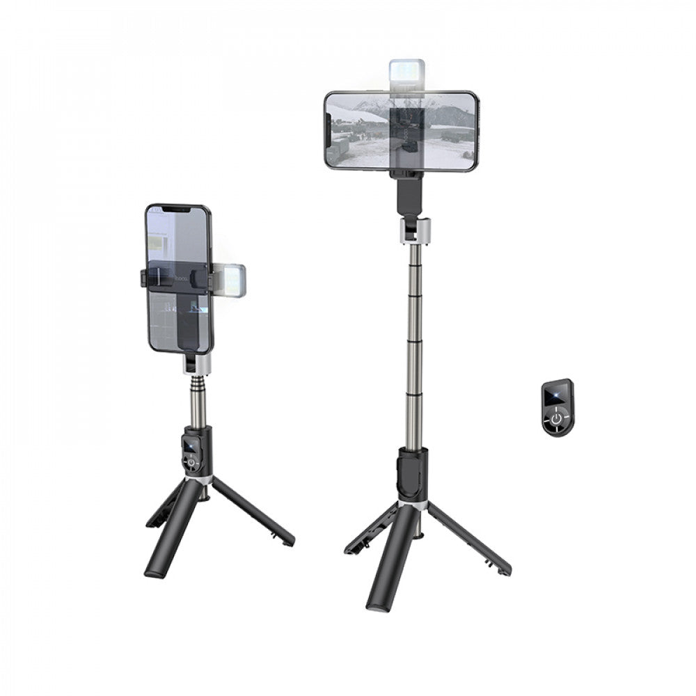 Live Broadcast Holder — Hoco K16 aluminum alloy fill light live broadcast holder — black