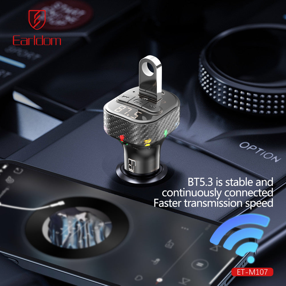 Fm Modulator MP3 Car Charger 3.0A 1U 1C Earldom ET-M107