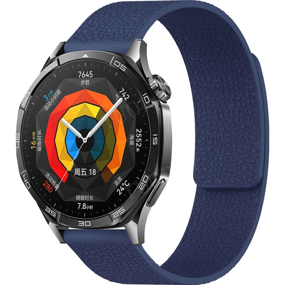 Ремінець Pebbled Magnetic Strap — Універсальний 22 mm — Midnight Blue