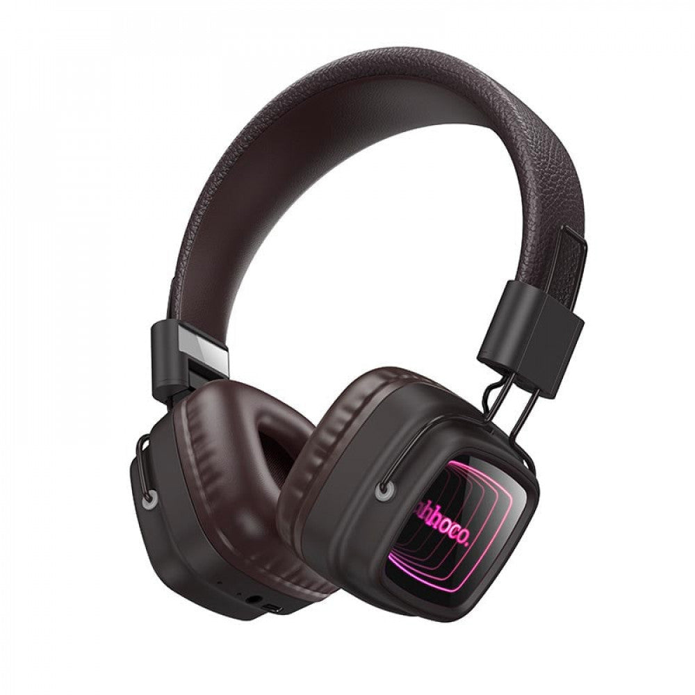 Беспроводные Bluetooth-наушники Hoco W72, накладные - Brown