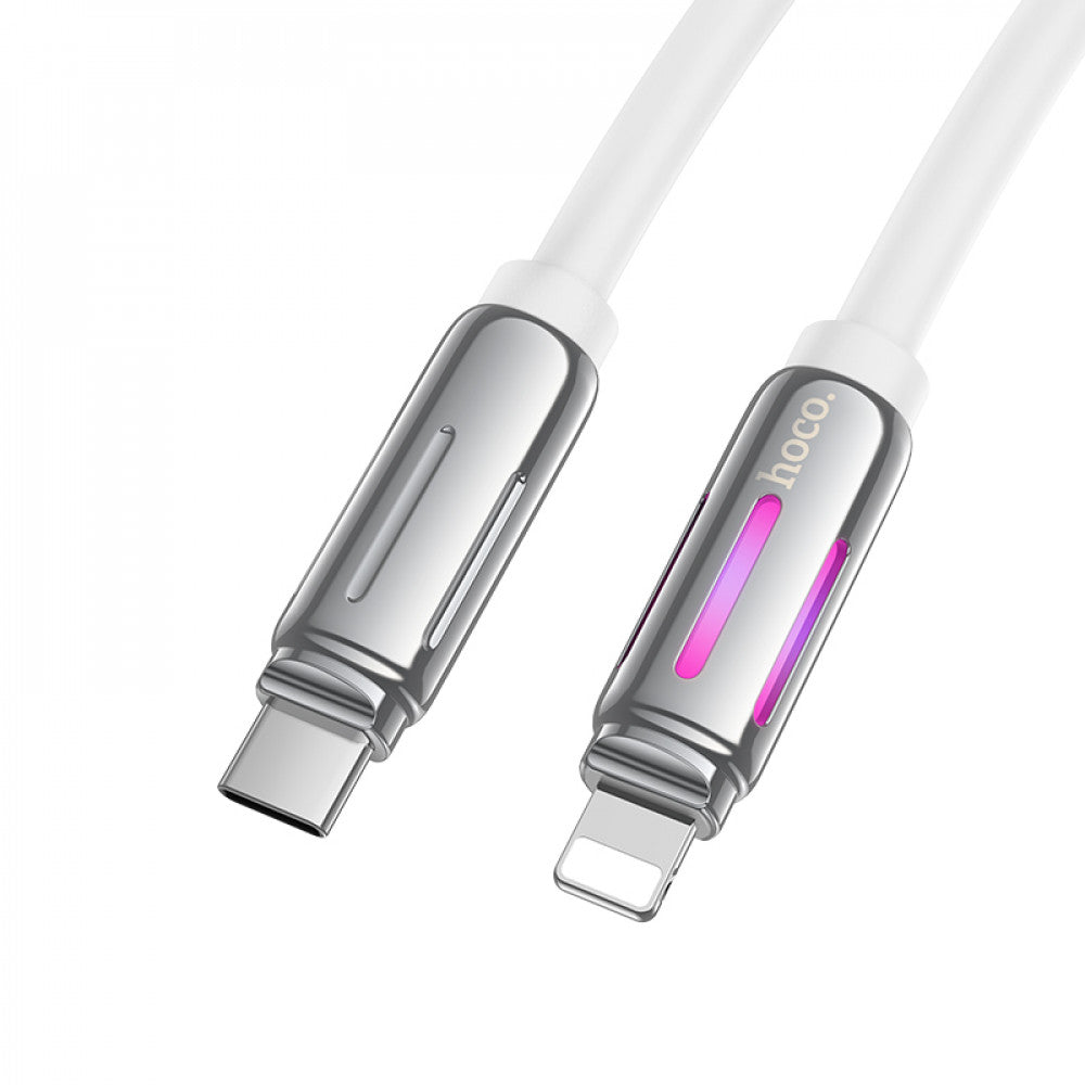 Кабель Cable USB C to Lightning 27W PD (1m) — Hoco U136 — White