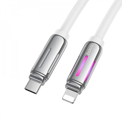 Кабель Cable USB C to Lightning 27W PD (1m) — Hoco U136 — White