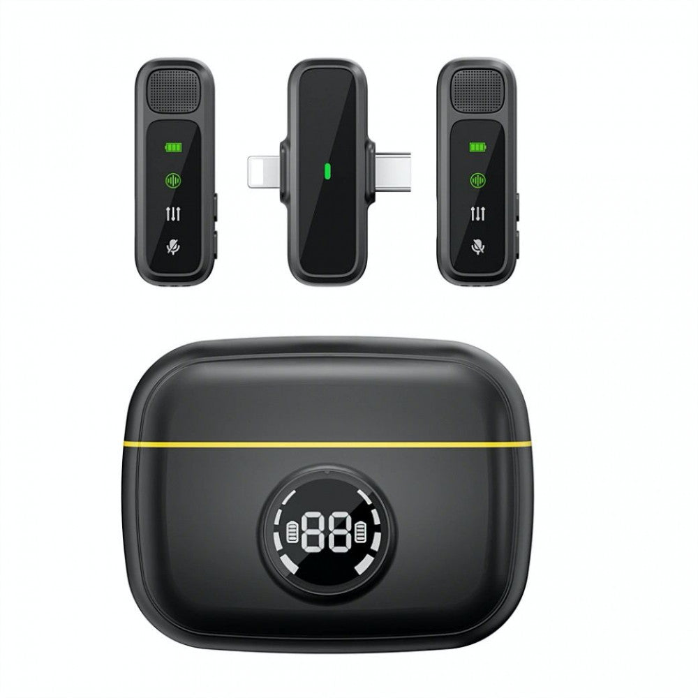 Беспроводной микрофон для телефона USB C+Lightning — Wiwu Wi-WM003