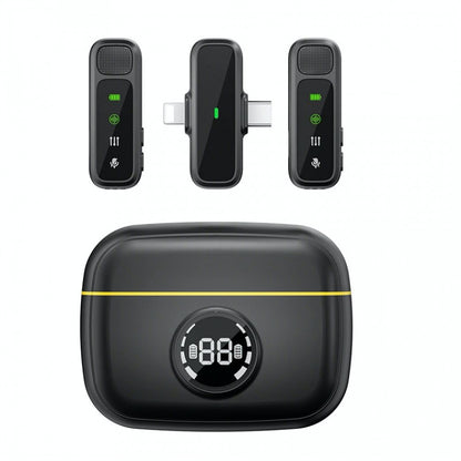 Беспроводной микрофон для телефона USB C+Lightning — Wiwu Wi-WM003